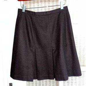 Vintage 90s J. Crew brown box pleated mini skirt